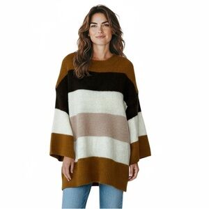 Goodnight Macaroon Color Block Stripe Tunic Sweater